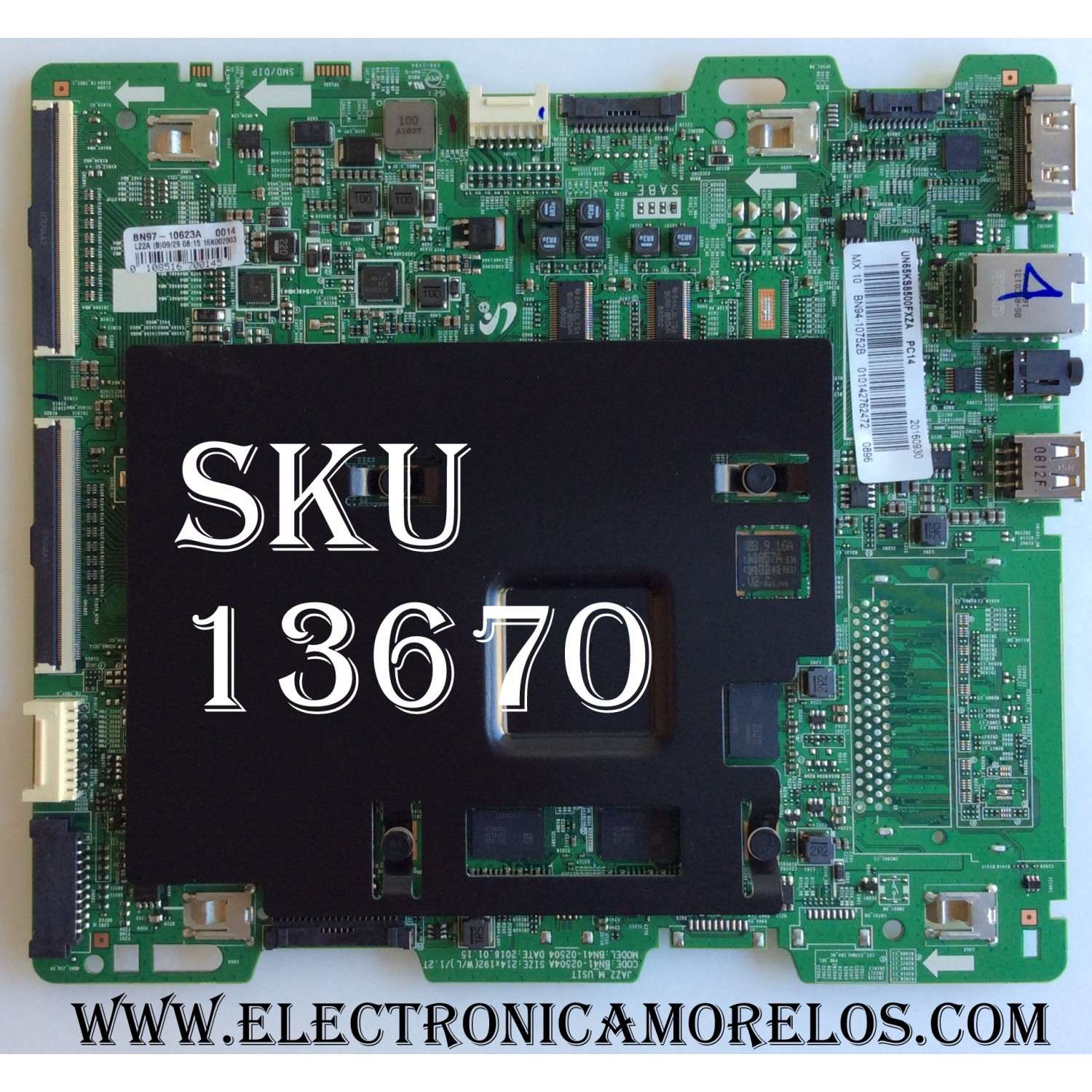 MAIN PARA TV SAMSUNG / NUMERO DE PARTE BN94-10752B / BN41-02504A / BN97-10623A / BN97-10625B / BN9410752B / PANEL CY-XK065FLLV2H / DISPLAY BN96-39216A / BN9639216A / MODELO UN65KS8500 / UN65KS8500FXZA FA01