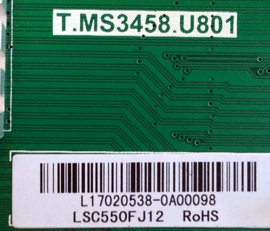 MAIN / RCA L17020538 / T.MSS3458.U801 / AE0010756 / 2605372A0 / PANEL LSC550FJ12 / MODELO RTU5540-B - Imagen 2