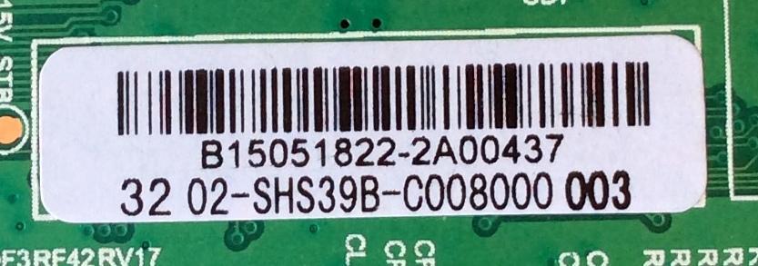 MAIN FUENTE (COMBO) PARA TV SANYO / NUMERO DE PARTE 02-SHS39B-C008000 / B15051822 / TP.MS3393T.PB79 / 3MS3393X-2 / PANEL LVF320LGDX E1 V1 / MODELO FW32D25T - Imagen 2