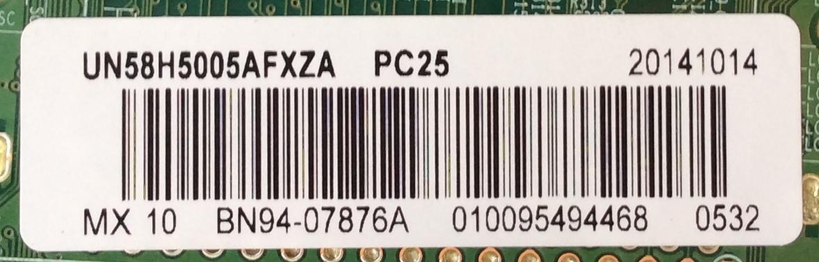 MAIN / SAMSUNG BN94-07876A / BN97-08895A / BN41-02098B / MODELO UN58H5005AFXZA IS01 /PANEL CY-HH058BGNV1H	 - Imagen 2