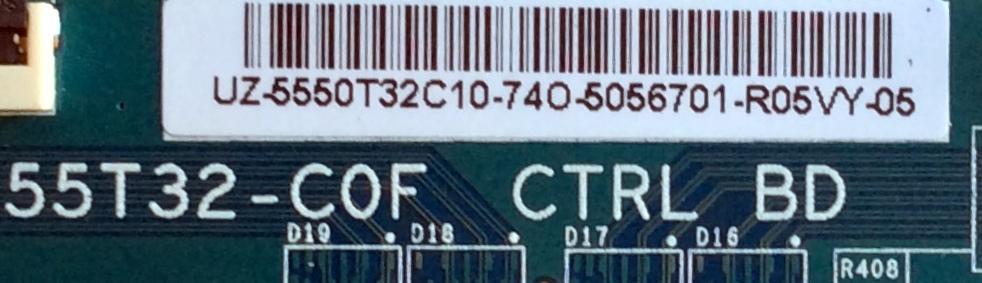 T-CON PARA TV HISENSE / NUMERO DE PARTE 55.50T32.C10 / 5550T32C10 / 55T32-C0F / PANEL´S TPT500U1-QVN03.U REV:S5B0H / HD500K3U53\S1\BBY\GM\ROH / MODELOS E50X-E1 LTMWVJ / LC-50LB591U / LC-50LBU591U / LC-50LBU711U / 50R6D / 50R7050E HU50N3031UWR / 50L711U18 - Imagen 2