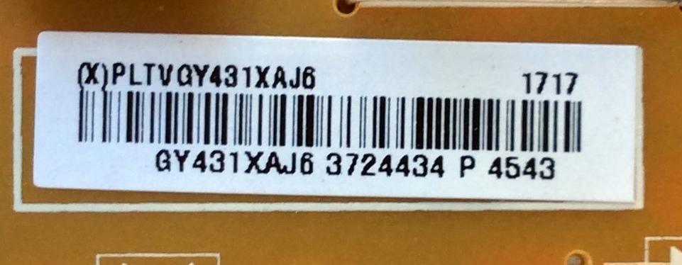 FUENTE DE PODER / VIZIO PLTVGY431XAJ6 / 715G8095-P02-001-002S / GY431XAJ6 / (X)PLTVGY431XAJ6 1717 / PANEL TPT500U1-QVN03.U REV:S5B0H / MODELO E50x-E1 / E50x-E1 LTMWVJKT - Imagen 2