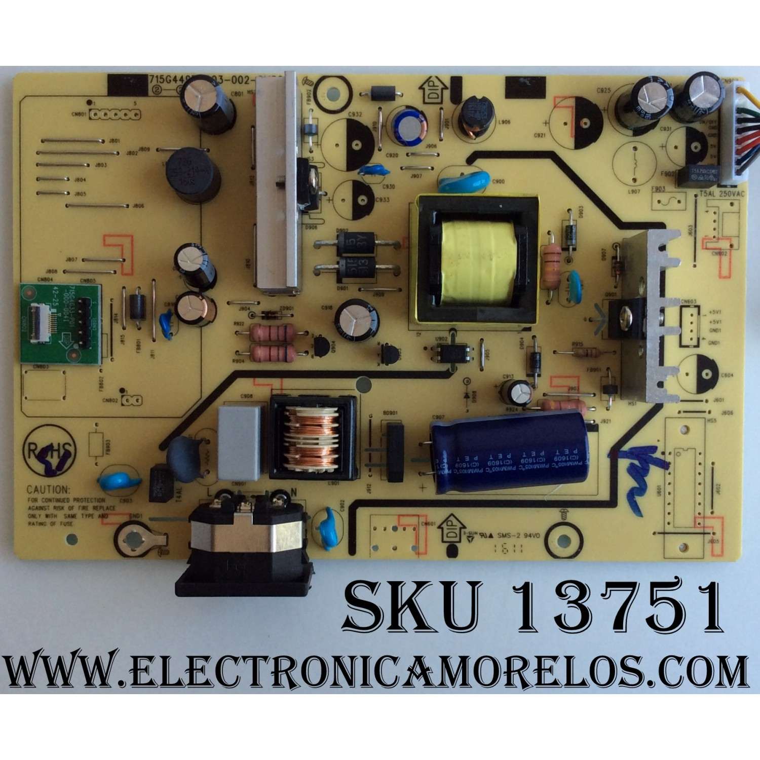 FUENTE DE PODER / HP PLPCDD581UQH5 / (F)PLPCDD581UQH5 / 715G4497-P03-002-0V3S / MODELO HPV272	