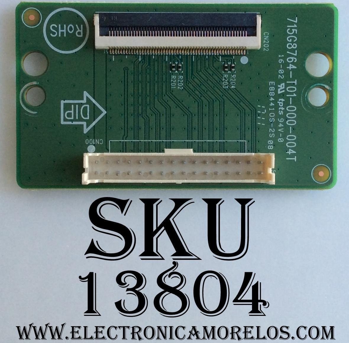 TARJETA INTERFAZE / VIZIO 715G8764 / 715G8764-T01-000-004T / MODELO  D40f-e1