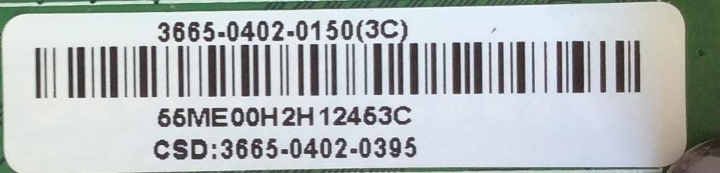 MAIN PARA TV VIZIO / NUMERO DE PARTE 3665-0402-0150 / 0171-2272-6603 / 3665-0402-0395 / 366504020150 / MODELOS M65-E0 / M65-E0 LAUSSOAT - Imagen 2