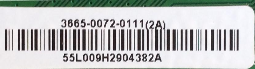 DRIVER / VIZIO 3665-0072-0111 / 0171-2471-0122 / 3665-0072-0111(2A) / 55L009H2904382A / MODELO M65-E0	 - Imagen 2