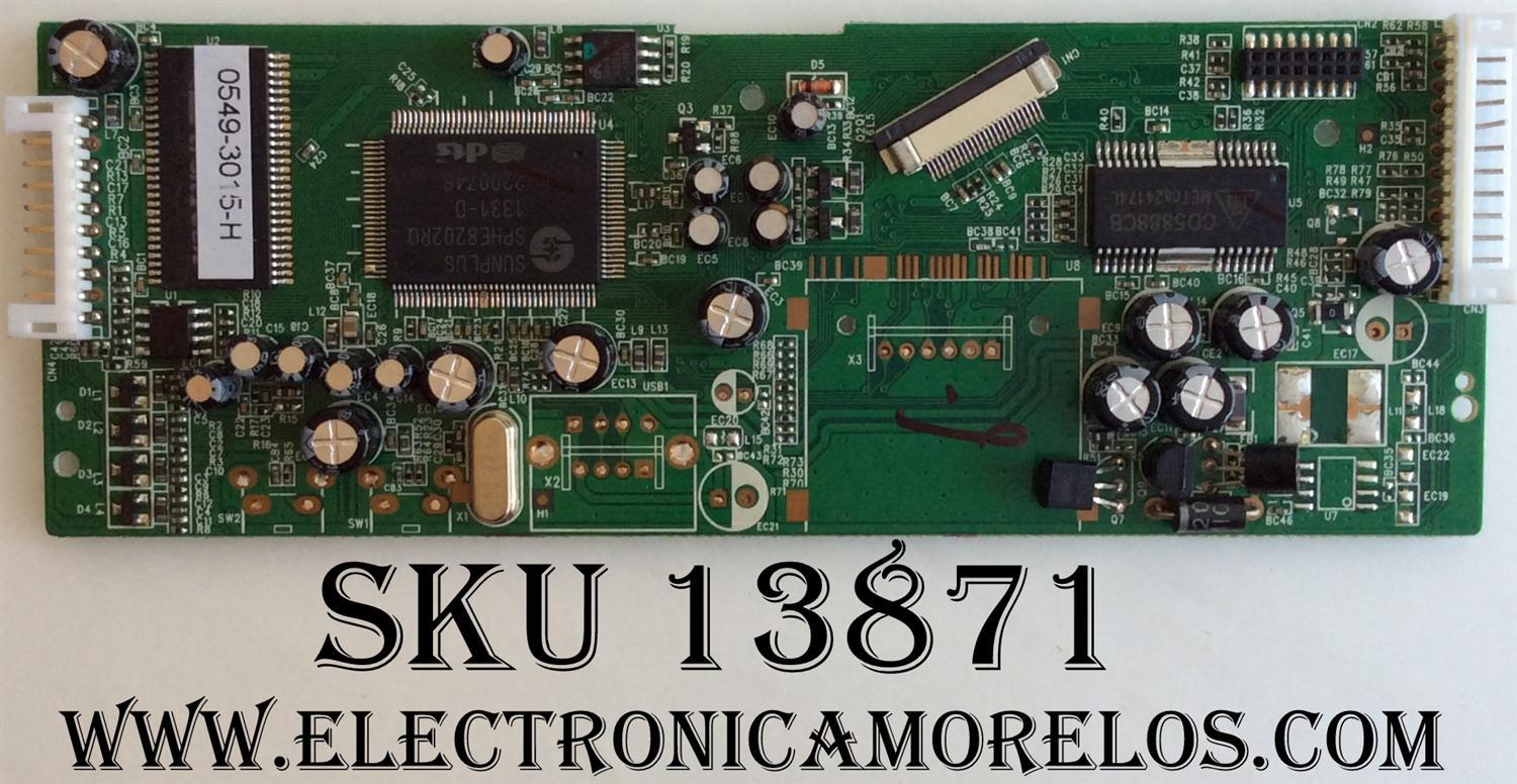 TARJETA INTERFACE / HAIER 0549-3015-H / GM-DL10(8202R-D)V1.0 / MODELO LEC24B1380	