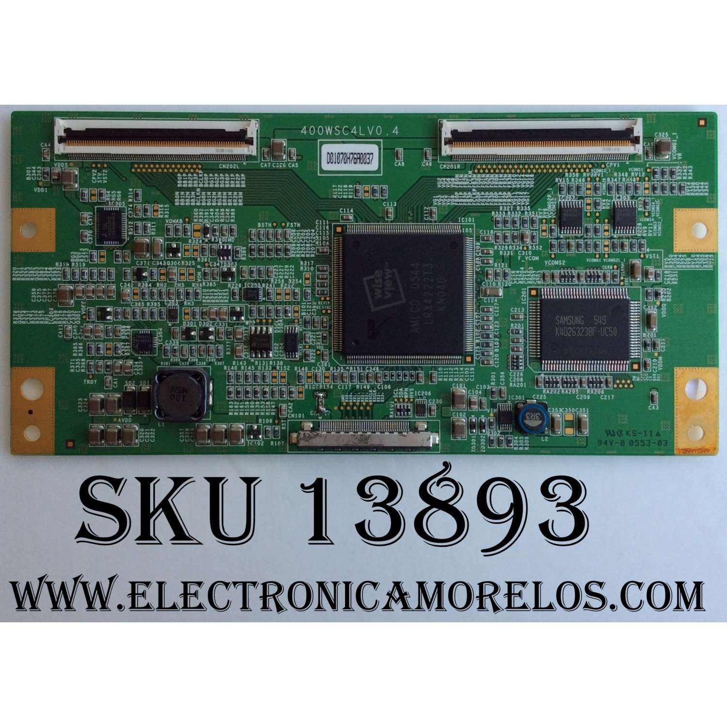 T-CON SAMSUNG LJ94-01070H / 400WSC4LV0.4 / MODELO KDL-40S2000 / KDL-40S2010 / KDL-40S20L1 / PANEL KDL-40S2000 / LTZ400WS-L02 / LTY400WS-L02