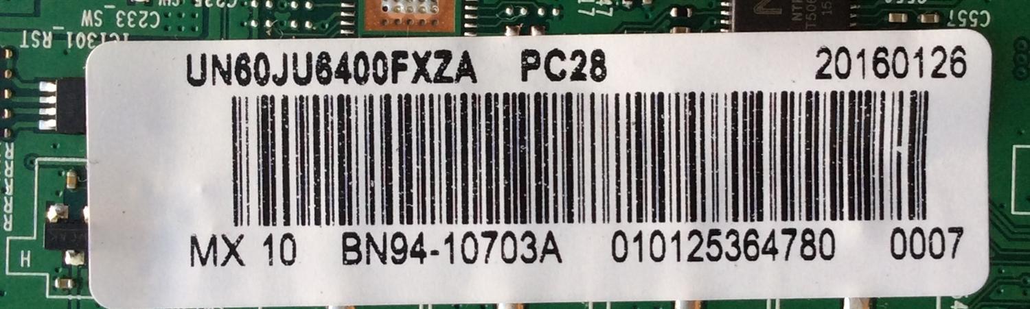MAIN PARA TV SAMSUNG / NUMERO DE PARTE  BN94-10703A / BN97-10834A / BN41-02443A  / PARTE SUSTITUTA BN94-09749W / PANEL CY-GJ060HGDV4H / DISPLAY LQ601R3HA6K / BN96-35300A / MODELO UN60JU6400FXZA MH01 - Imagen 2