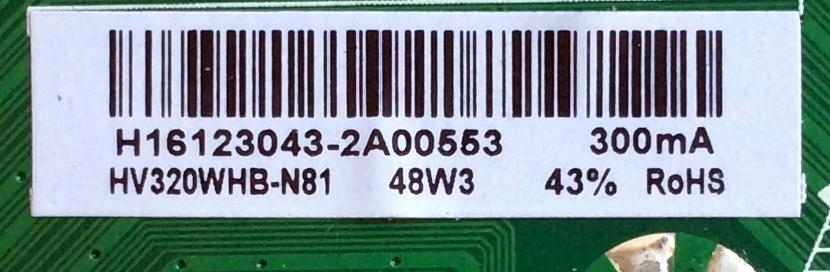 MAIN / FUENTE / (COMBO) / ELEMENT H16123043 / TP.MS3393T.PB758 / E17019-KK / 21005561 / VERSION F112 / MODELO ELEFW328	 - Imagen 2