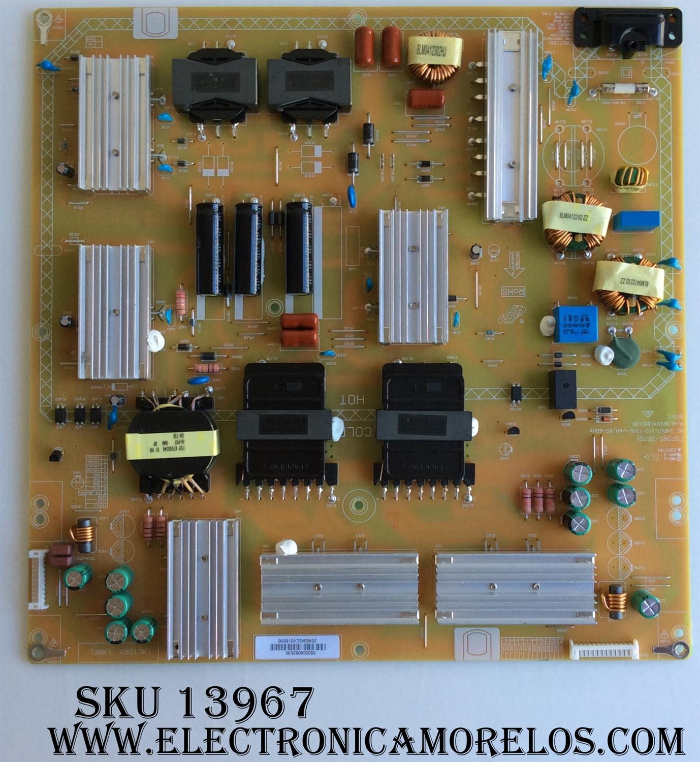 FUENTE DE PODER / VIZIO 0500-0505-2530 / FSP285-2PZ01 / 050005052530 / 3BS0418911GP / 0500-0505-2530R / MODELOS M65-E0 LAUASOMT / M65-E0 LAUSSOAT