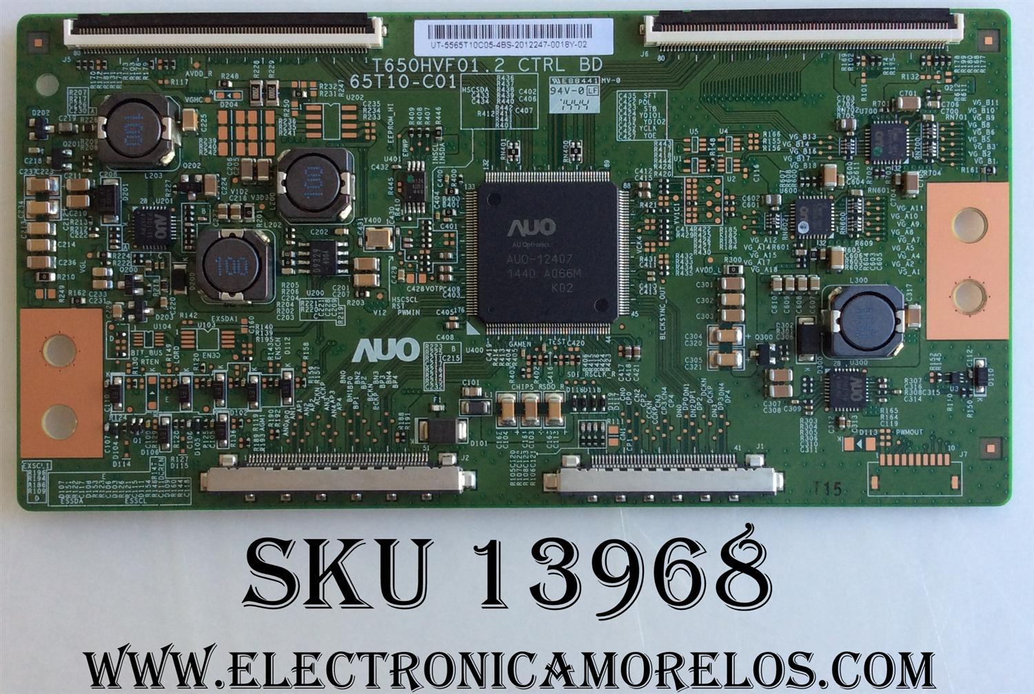 T-CON / SHARP  55.65T10.C05 / 5565T10C05 / T650HVF01.2 / 65T10-C01 / MODELO LC-65LE645U / LC-65LE654UA / NS-65D550NA15