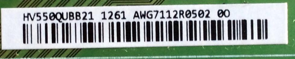 T-CON / RCA HV550QUBB21 / HV550QUB-B20 / 47-6021046 / MODELO RTU5540	 - Imagen 2