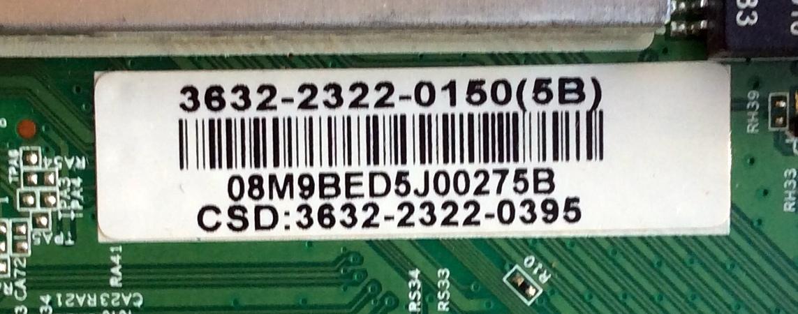 MAIN / VIZIO 3632-2322-0150 / 3632-2322-0150(5B) / 0171-2271-4865 / 08M9BED5J00275B / MODELO E320I-A0 LAQKNLHP / E320I-A0 LAEKNLHP / PANEL LC320DXE(JF)(R2) - Imagen 2