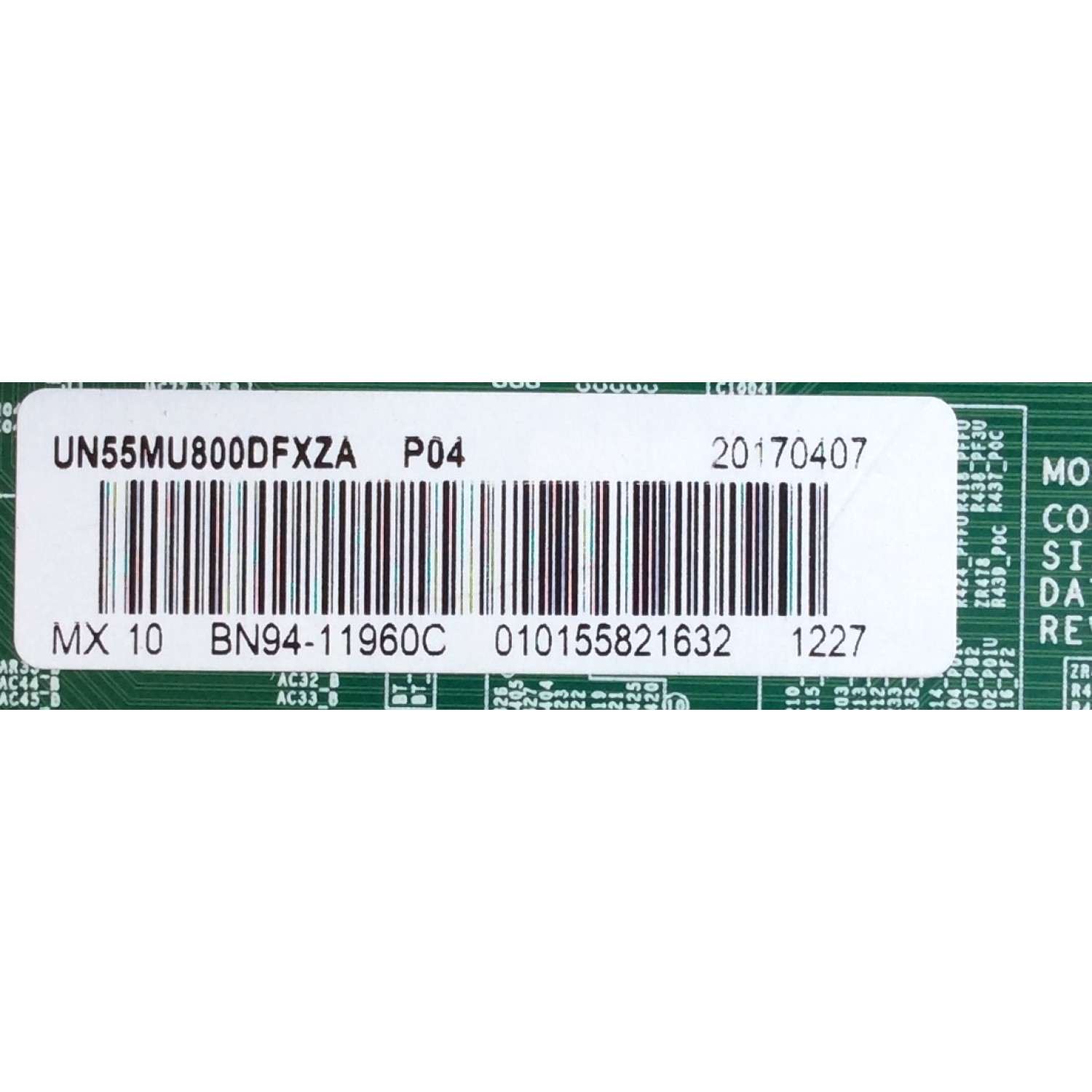 MAIN / SAMSUNG BN94-11960C / BN41-02570A / BN97-12849A / MODELO UN55MU800DFXZA FA01 / PANEL CY-SM055FLLV4H	 - Imagen 2