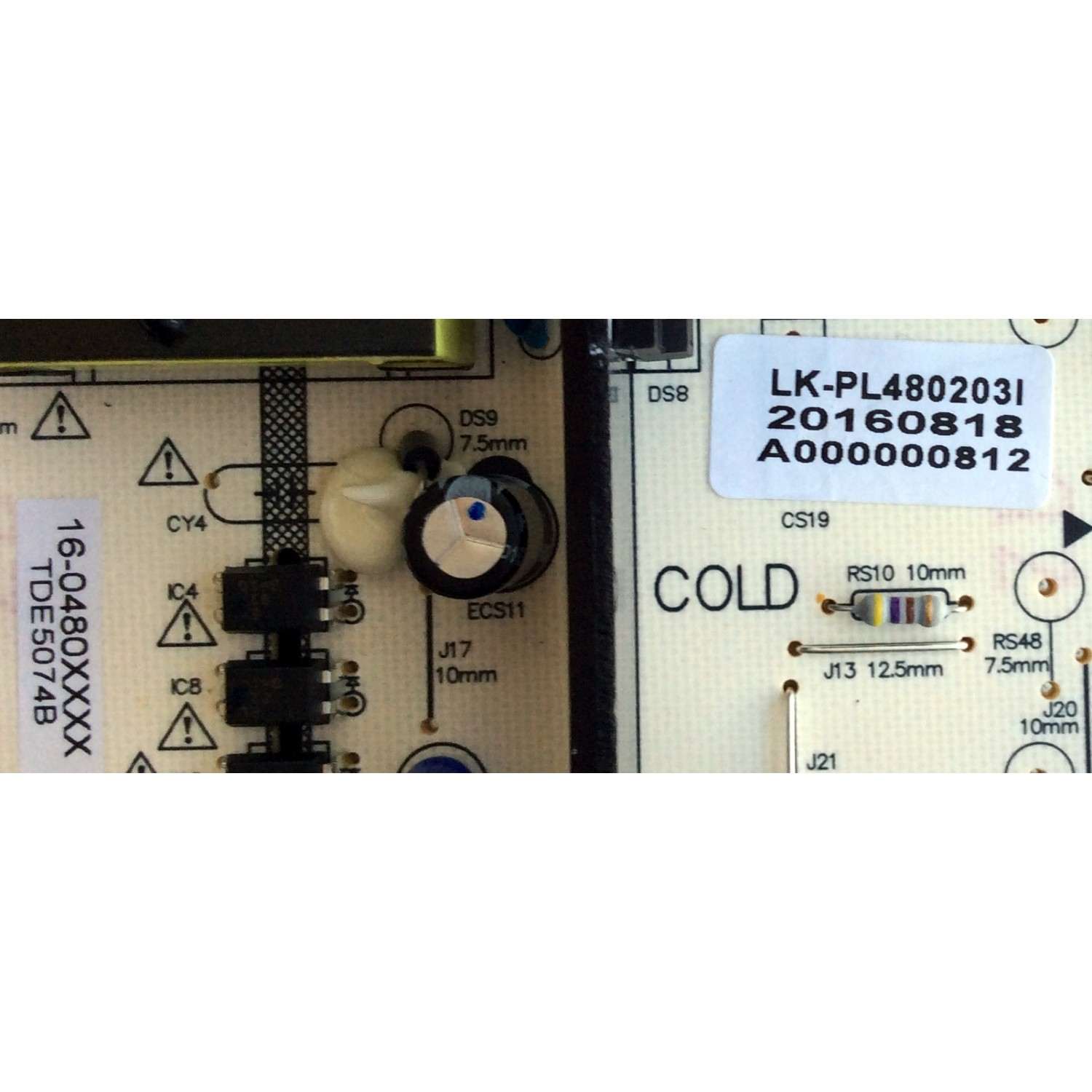 FUENTE DE PODER / GPX LK-PL480203I / LKP-PL264REV:1.1 / 2014/10/10 / MODELO TDE5074B - Imagen 2