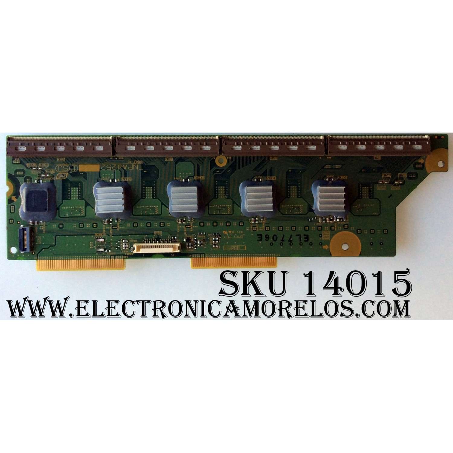 BUFFER / PANASONIC TXNSU1HJTA / TNPA4252 / MODELO TH-42PZ700U / PARTE SUSTITUTA TXNSU1HJTU / PANEL MC106F16F10