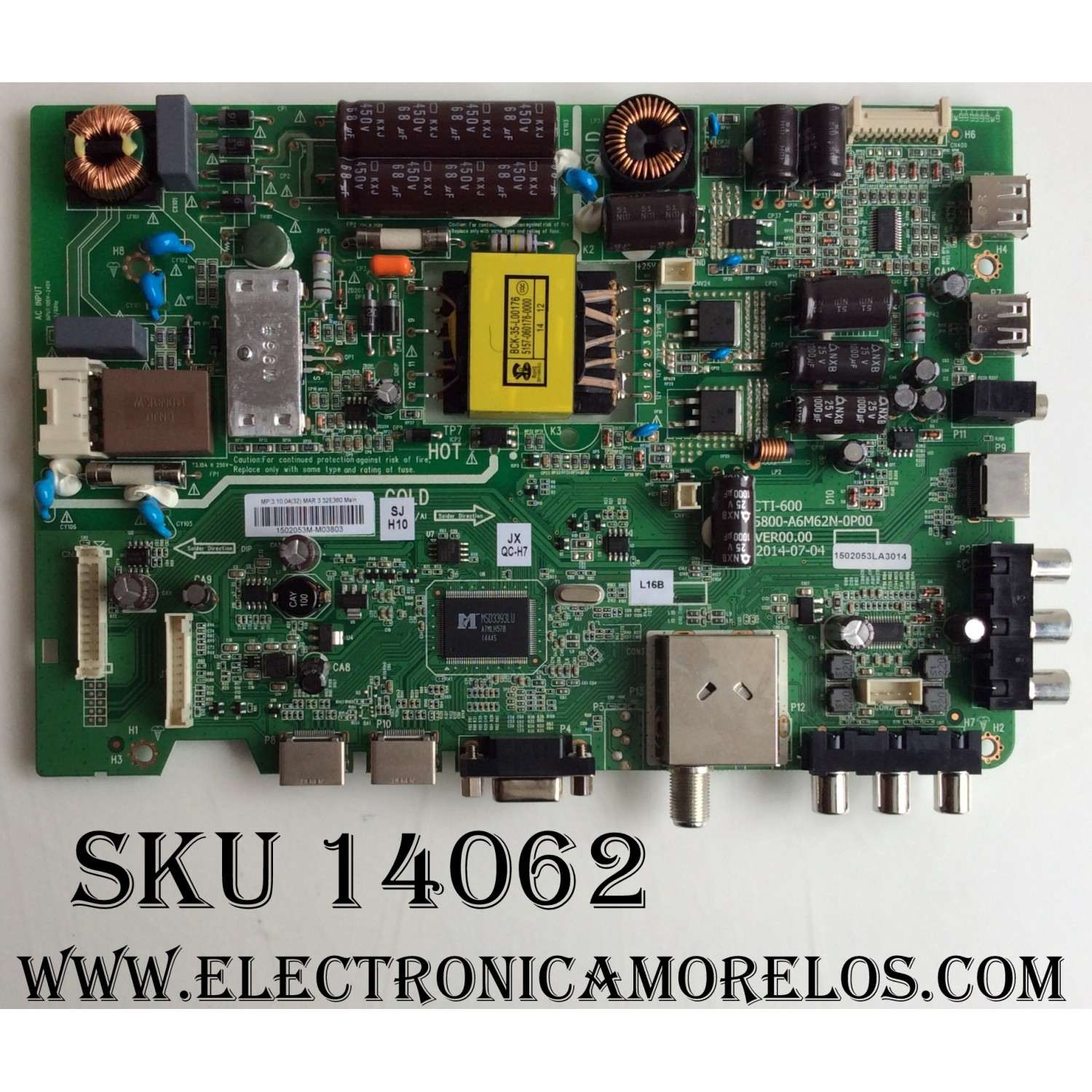 FUENTE DE PODER PARA TV SUNBRITETV HDR 4K UHD / NUMERO DE PARTE 0500-0605-1121 / 050006051121 / FSP147-1PSZ01 / 3BS0422712GP / MODELO SB-V-55-4KHDR