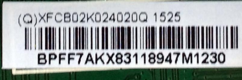 MAIN / VIZIO 756TXFCB02K024 / XFCB02K024 / 715G7114-M01-001-004K / (Q)XFCB02K024020Q 1525 / MODELO E32H-C1 LTTDSJBR	 - Imagen 2