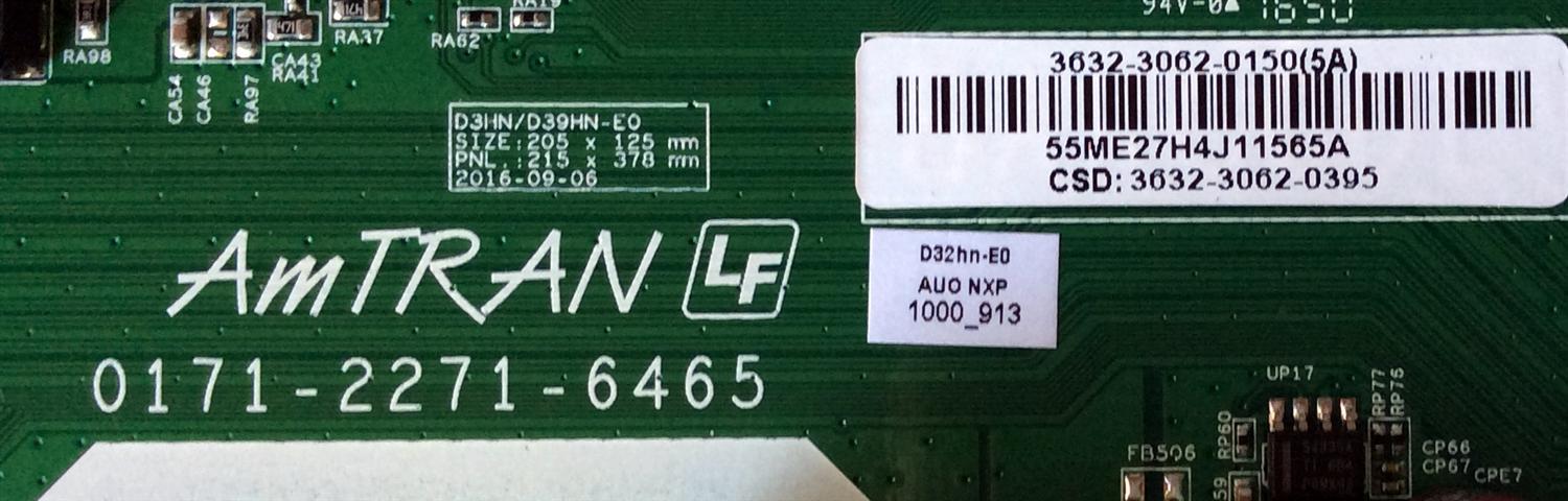MAIN / FUENTE / (COMBO) VIZIO 3632-3062-0150 / 0171-2271-6465 / 3632-3062-0395 / MODELO D32HN-E0 - Imagen 2