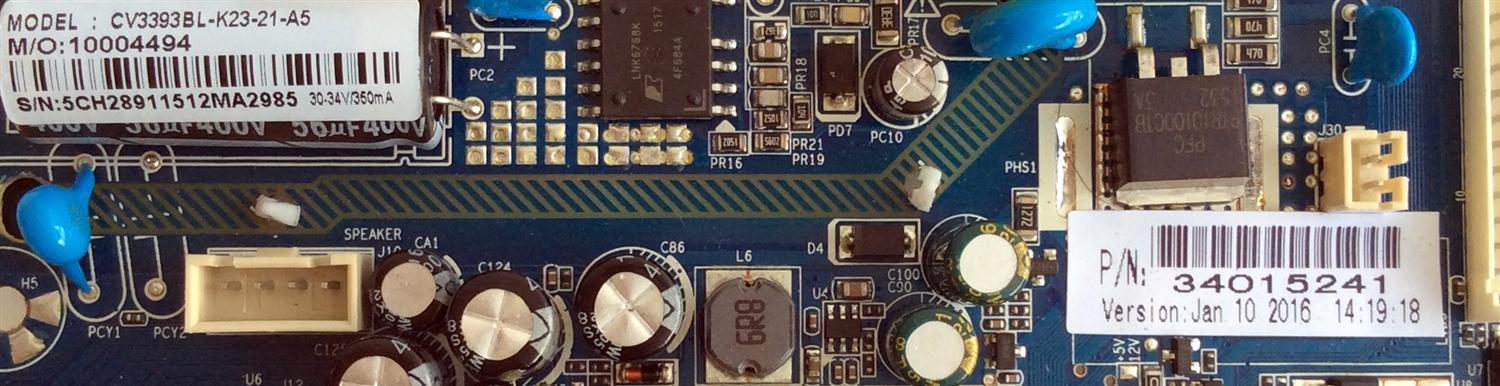 MAIN / ELEMENT 34015241 / CV3393BL-K23 / CV3393BL-K23-21-A5 / 10004494 / MODELO ELEFW248 /	 - Imagen 2