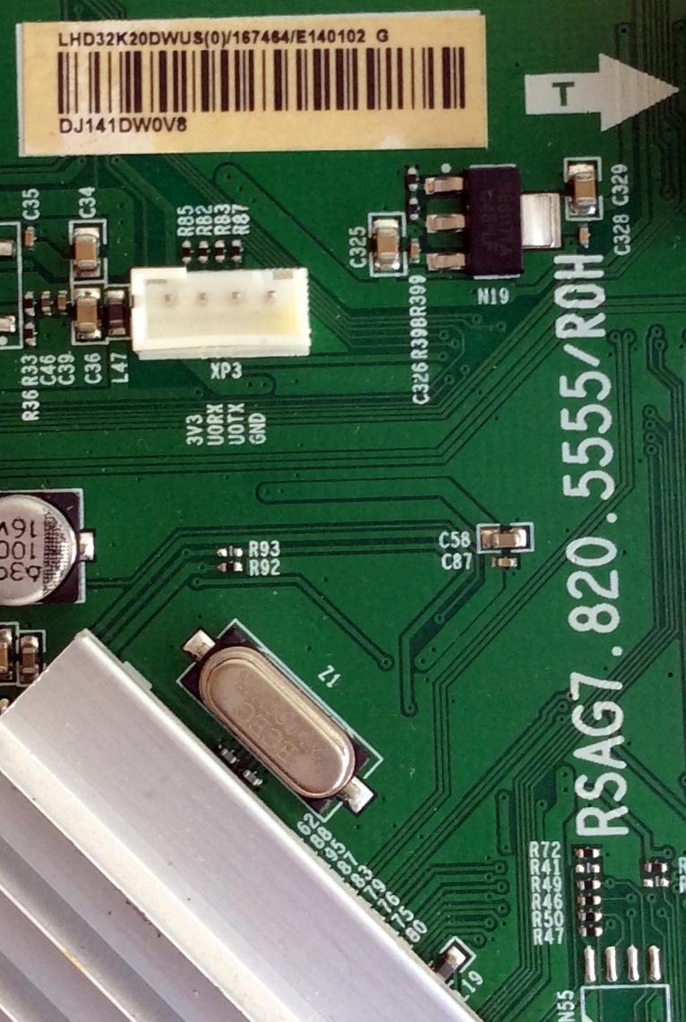 MAIN / HISENSE 167464. V2 / RSAG7.820.5555/ROH / LHD32K20DWUS(0) / 167464/E140102 / MODELO 32K20DW / PANEL HD315DH-E82/S2 - Imagen 2