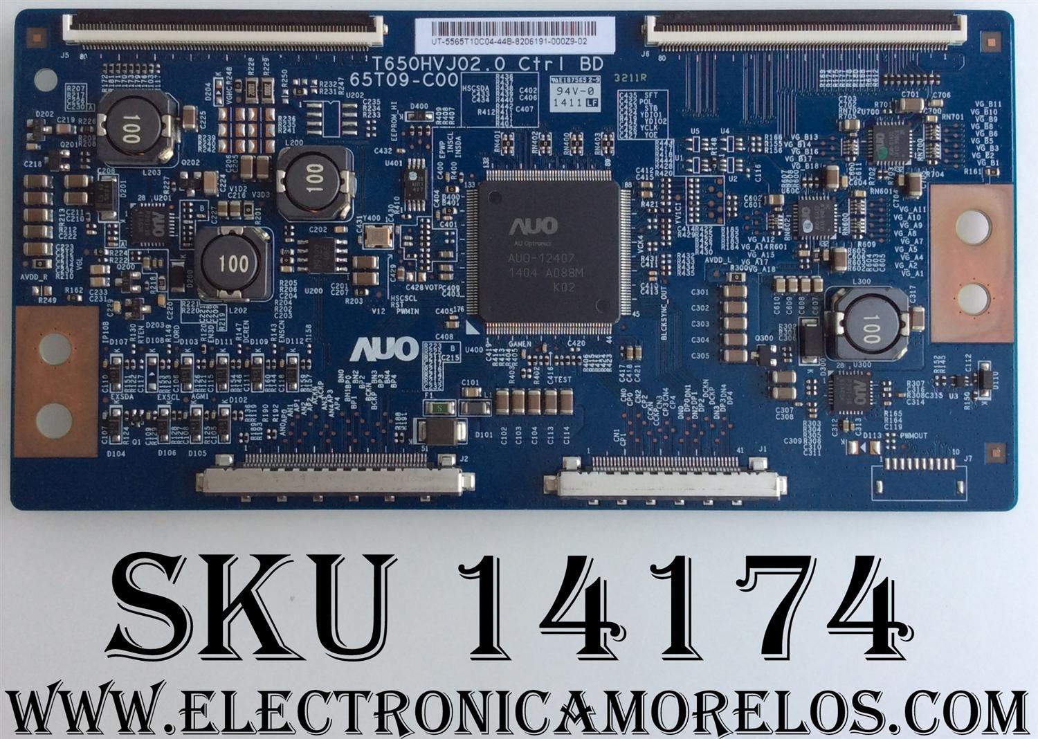 T-CON / VIZIO 55.65T10.C04 / 5565T10C04 / T650HVJ02.0 / 65T09.C00 / MODELO M652I-B2 LWJARHAQ	