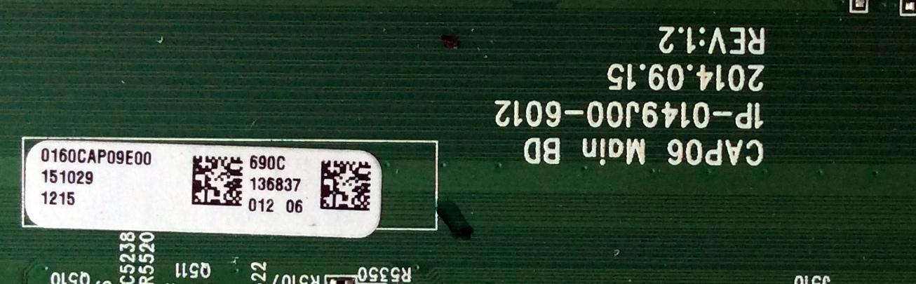 MAIN / VIZIO Y8386690S / Y8386690C / 1P-0149J00-6012 / 0160CAP09E00 / 690C / MODELO M80-C3 LFTRSXAR / PANEL S800FUA-1	 - Imagen 2