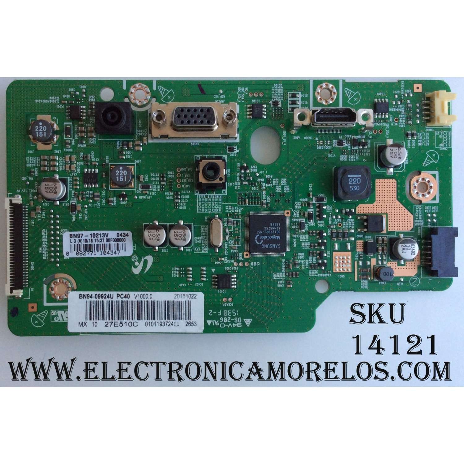 MAIN DIGITAL / SAMSUNG BN94-09924U /BN97-10213V / BN41-02471A / MODELO LS27E510CSQ/ZA	