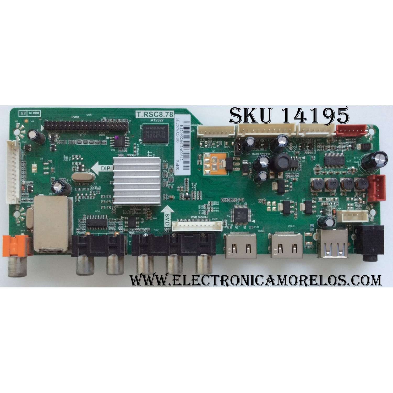 MAIN / RCA E12090264 / RE010C878LNA1-B1 / T.RSC8.78 / MODELO 26LB30RQD	