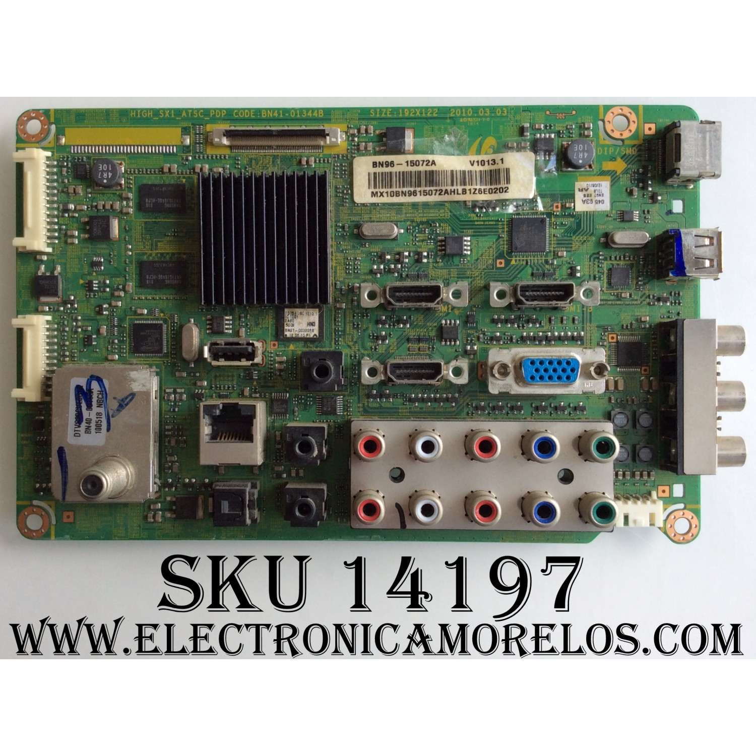 MAIN / SAMSUNG BN96-15072A / BN41-01344B / SUSTITUTAS BN94-03775B / BN96-14713A / BN94-03262G / PANEL S50FH-YD05 / MODELO PN50C550G1FXZA NY02	