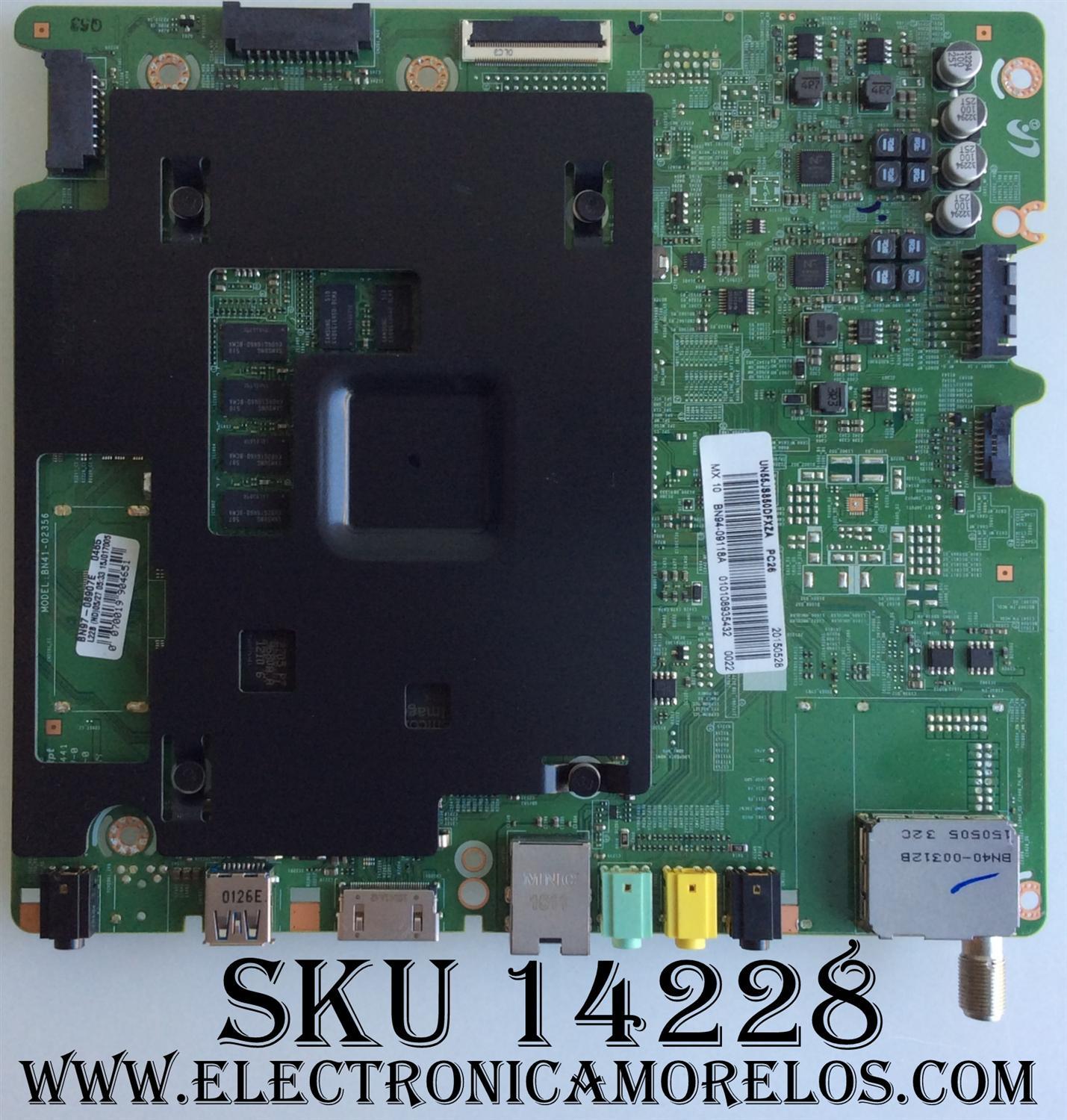 MAIN PARA TV SAMSUNG NUMERO DE PARTE BN94-09118A / BN97-08907E / BN41-02356B / MODELO UN55JS850DFXZA TH01 / PANEL CY-QJ055FLLV2H	
