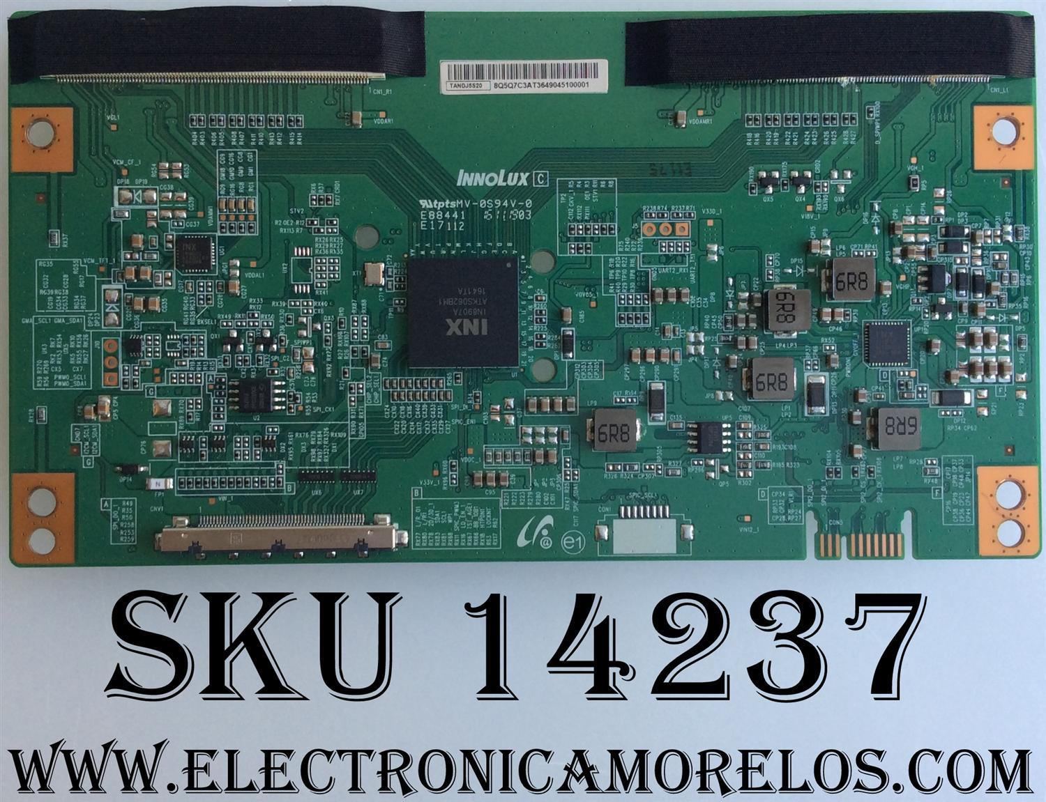 T-CON / SCEPTRE TADNJ5S20 / E88441 / MODELO U65 C4IV58BA	