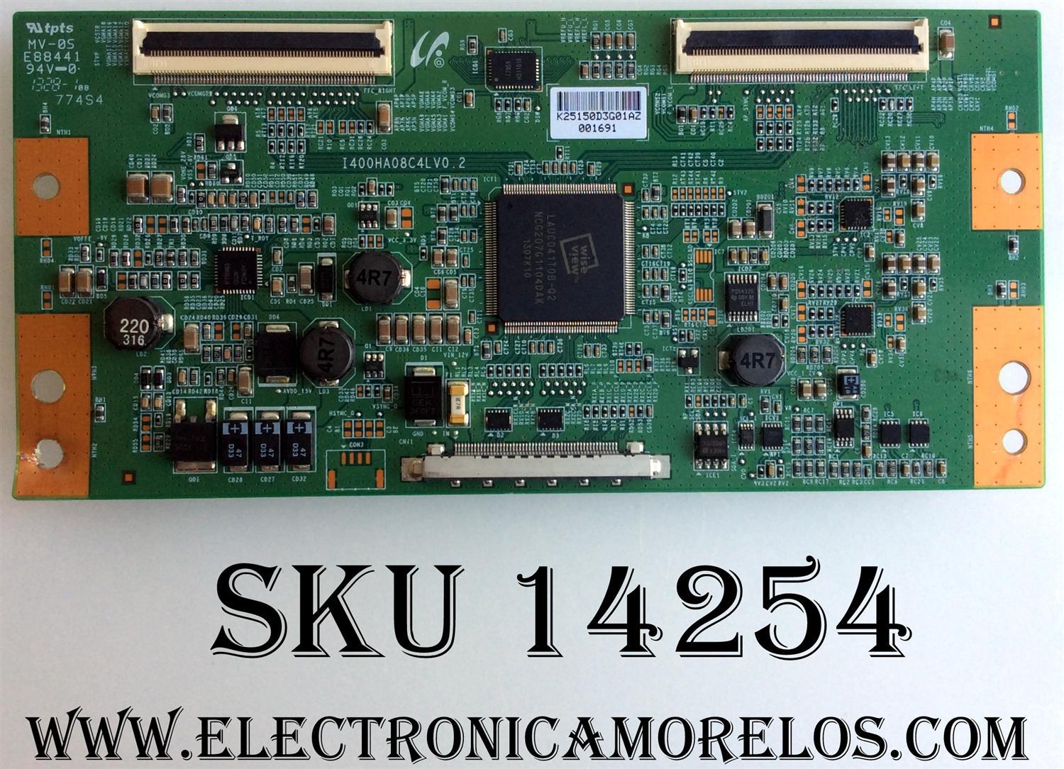 T-CON / NEC LJ94-25150D / 25150D / I400HA08C4LV0.2 / MODELO (L400US)P402	