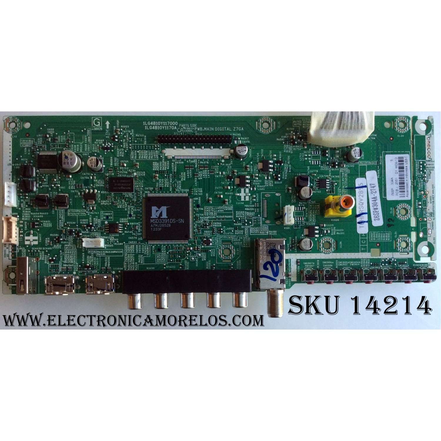 MAIN / SANYO 1LG4B10Y117000 Z6SP / 1LG4B10Y1170A / 1LG4B10Y117000 / Z6SP / SUSTITUTAS 1LG4B10Y117A0 Z6SP / PANEL V390HJ1-L02 Rev.C1 / MODELO DP39843 P39843-00 / DP39843 P39843-01	