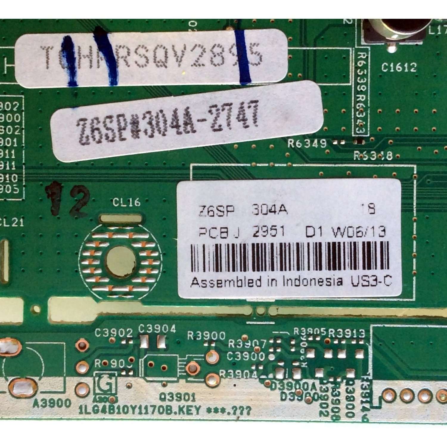 MAIN / SANYO 1LG4B10Y117000 Z6SP / 1LG4B10Y1170A / 1LG4B10Y117000 / Z6SP / SUSTITUTAS 1LG4B10Y117A0 Z6SP / PANEL V390HJ1-L02 Rev.C1 / MODELO DP39843 P39843-00 / DP39843 P39843-01	 - Imagen 2