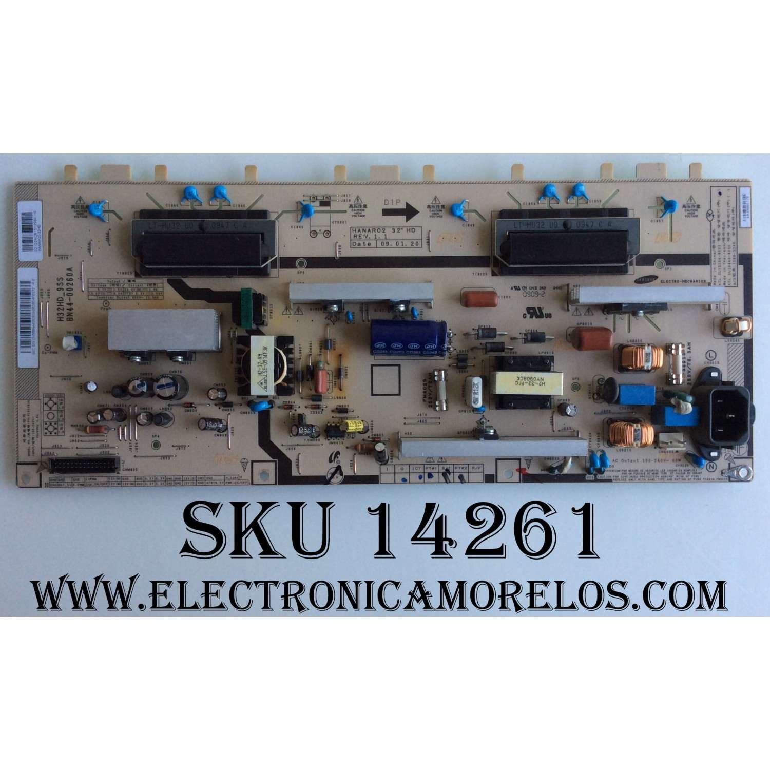 FUENTE BACKLIGHT PARA TV SAMSUNG / NUMERO DE PARTE BN4400260A / BN44-00260A / PSIV121C01A / SUSTITUTAS BN4400260B / BN4400260C / MODELOS LN32B540 / LN32B460 / LN32B450 / LN32B360 / LE32B450C