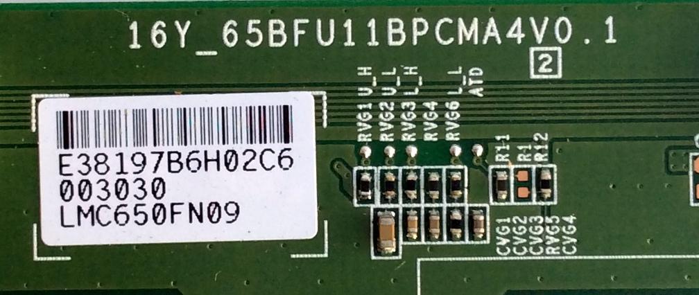 T-CON / BOLVA LJ94-38197B / 38197B / 16Y_65BFU11BPCMA4V0.1 / MODELO 65BL00H7-01	 - Imagen 2