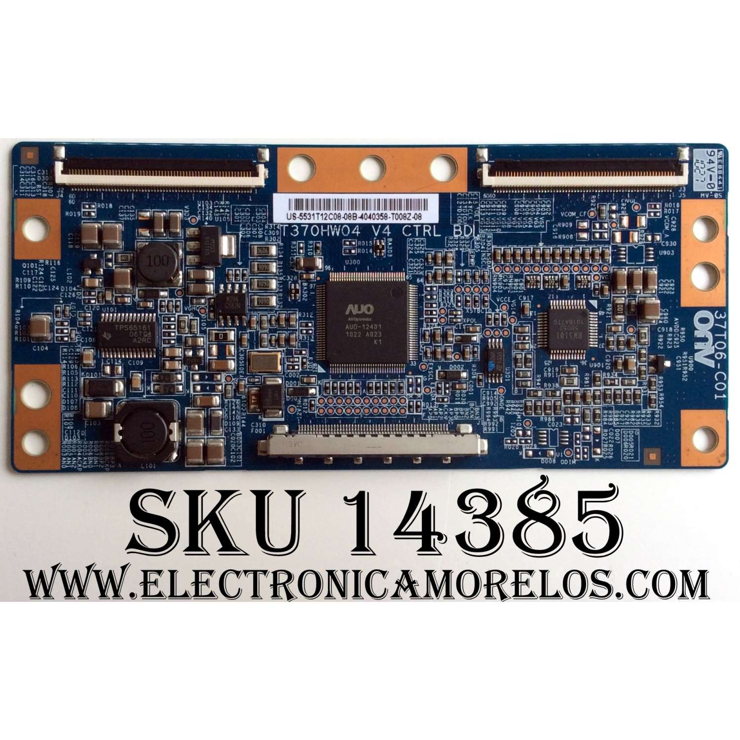 T-CON / PHILIPS 55.31T12.C08 / T315HW05 V4 / 37T06-C01 / MODELO 32PFL4505D/F7 / PANEL T315HW05 V.4 
