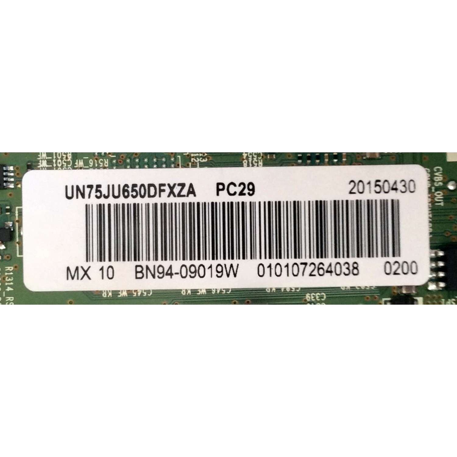 MAIN / SAMSUNG BN94-09019W / BN97-09272F / BN41-02344B / MODELO UN75JU650DFXZA TD01 / UN75JU650DFXZA UD02 / UN75JU650DFXZA UD04 / PARTES SUSTITUTAS BN94-10056J / BN94-08614B / BN94-10521P / PANEL  CY-GJ075HGLV1H - Imagen 2