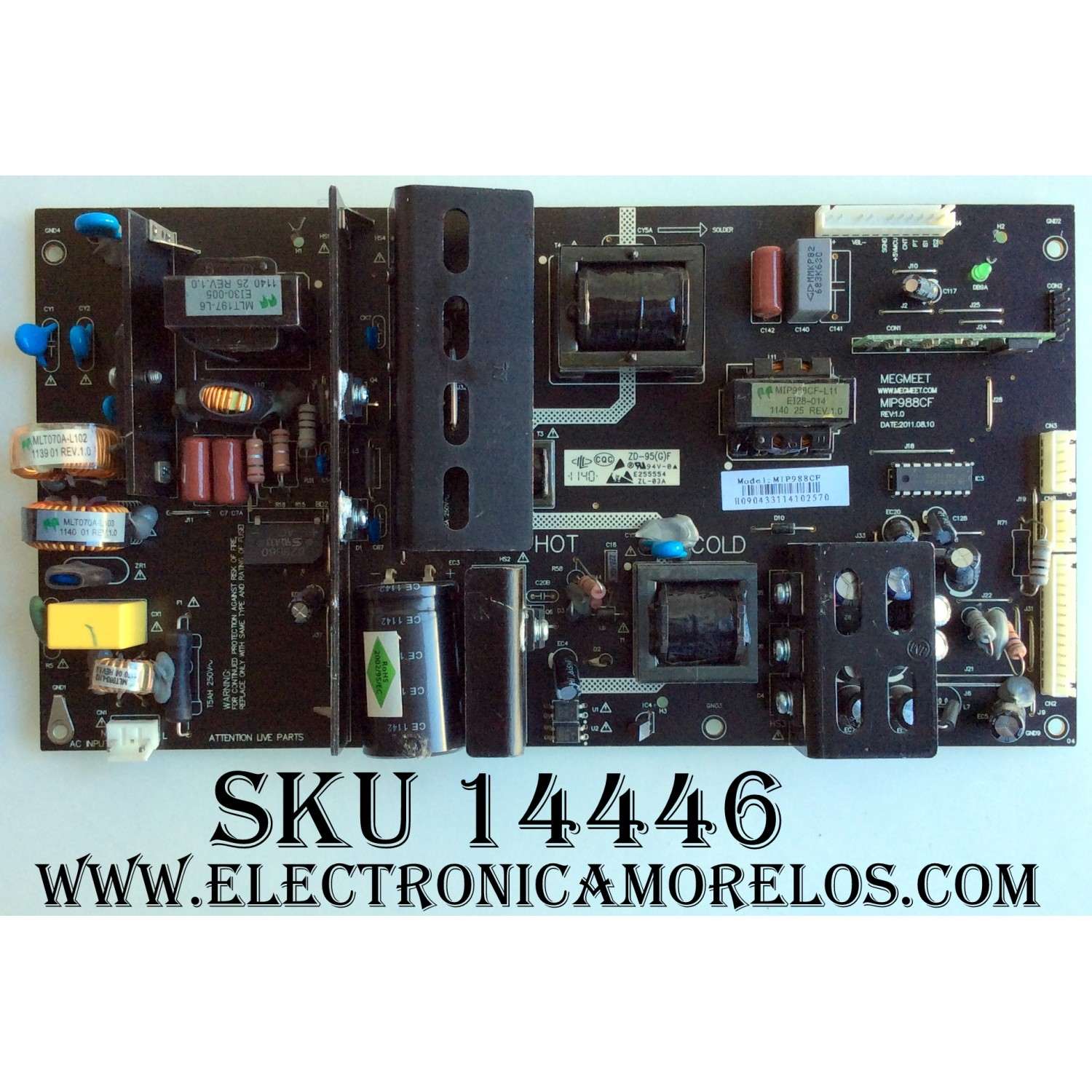 FUENTE DE PODER / ELEMENT MIP988CF / MIP988CF-L11 / EI28-014 / REV:1.0 / MODELO ELDFW464	