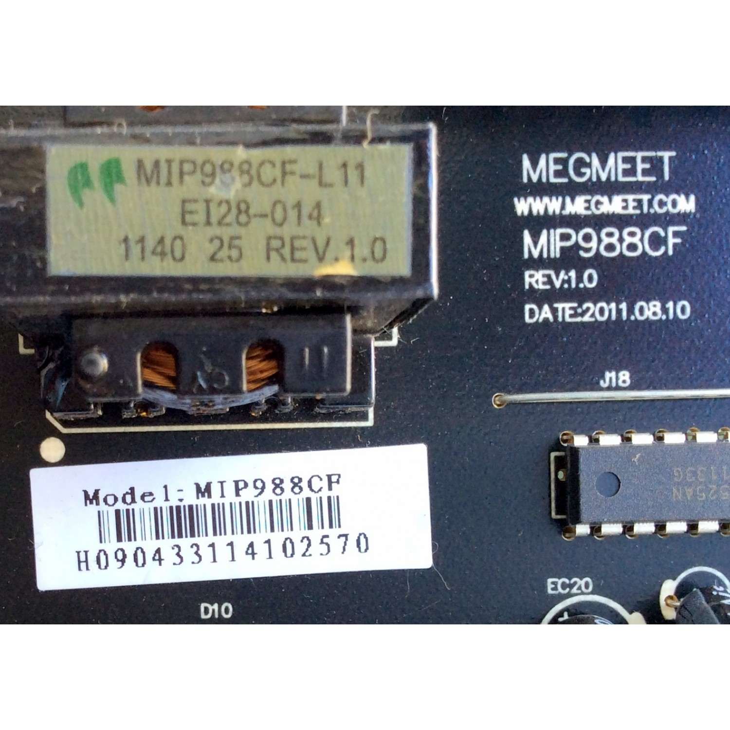 FUENTE DE PODER / ELEMENT MIP988CF / MIP988CF-L11 / EI28-014 / REV:1.0 / MODELO ELDFW464	 - Imagen 2