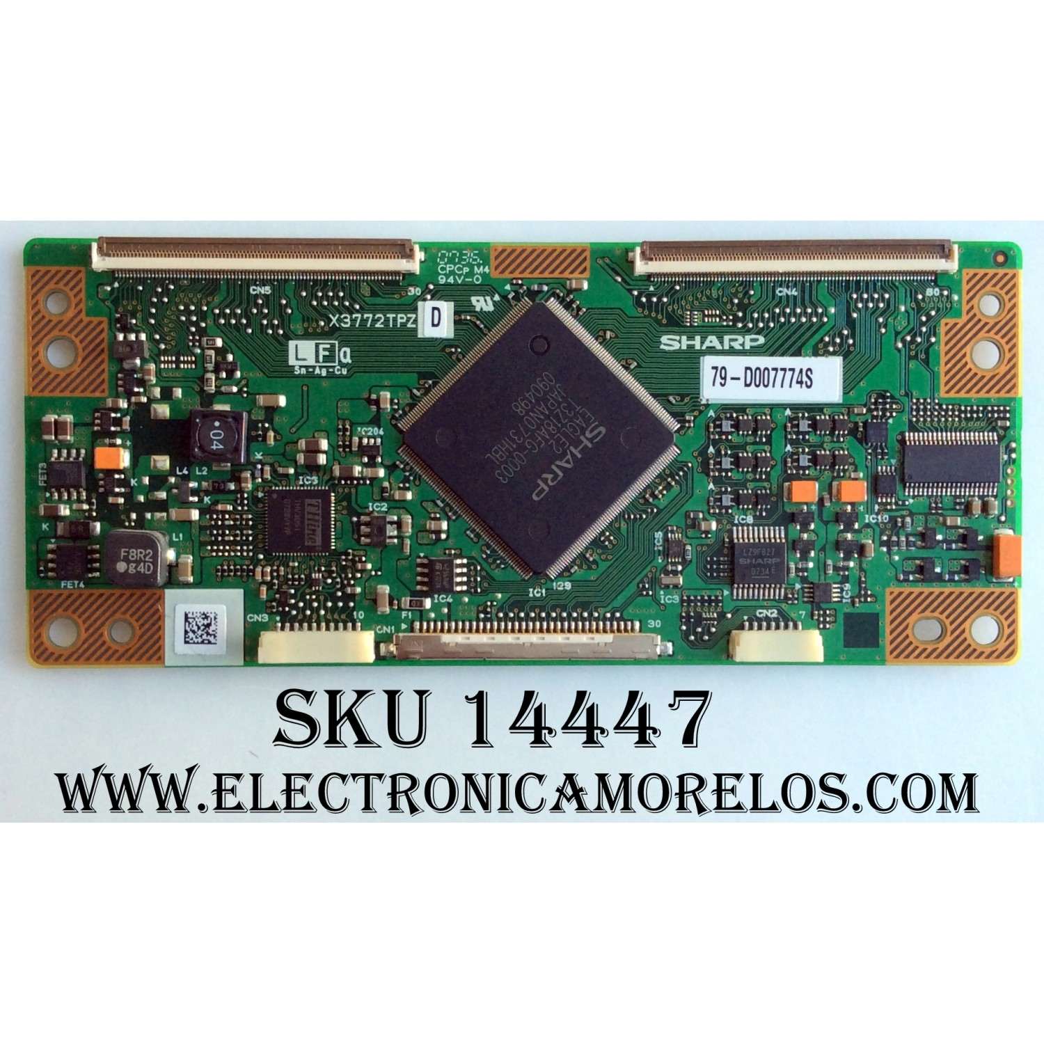 T-CON / SHARP CPWBX3772TPZD / X3772TPZD / MODELO LC-37D43U / PANEL LK370T3LZ6CX