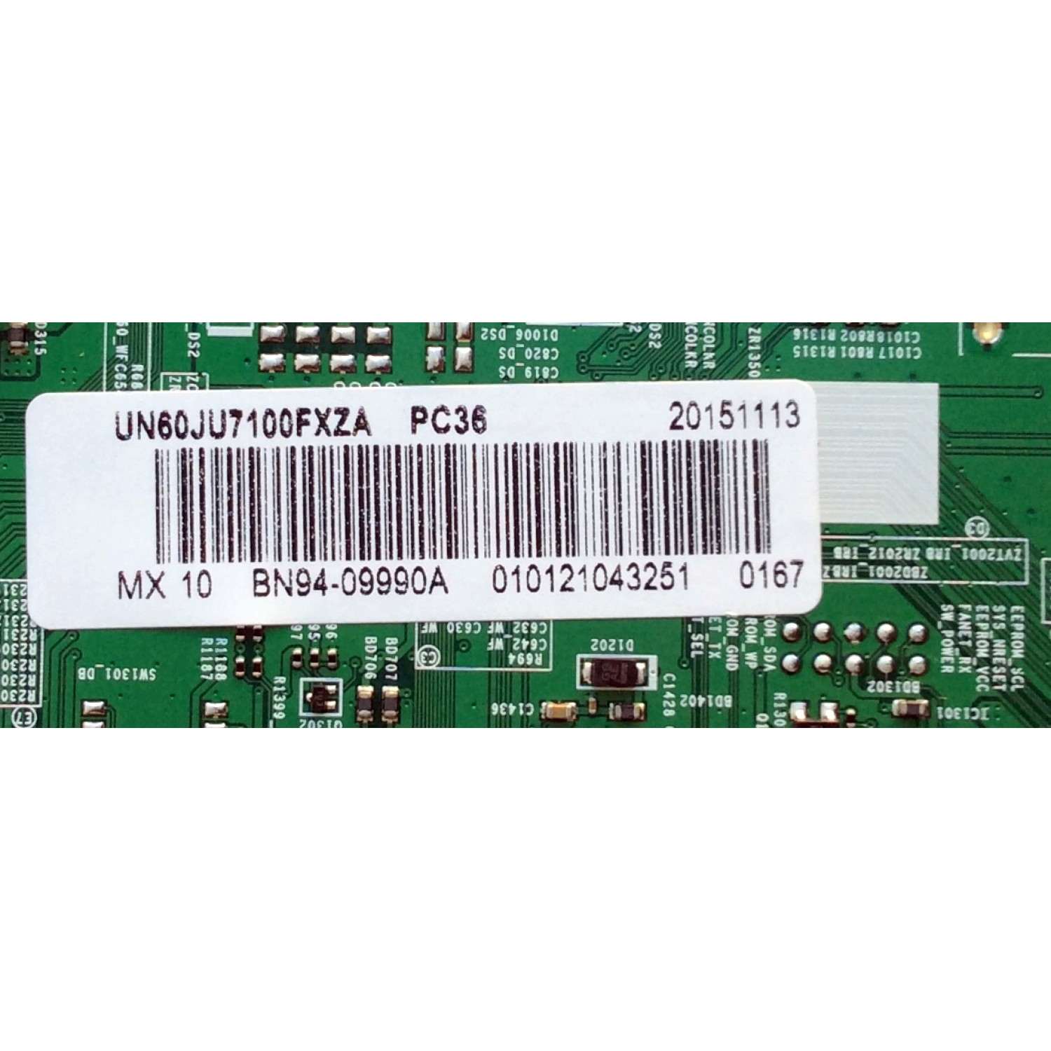 MAIN PARA TV SAMSUNG / NUMERO DE PARTE BN94-09990A / BN41-02356C / BN97-10228A / BN9409990A / PANEL CY-GJ060FLSV1H / MODELO UN60JU7100 / UN60JU7100FXZA MH01 - Imagen 2