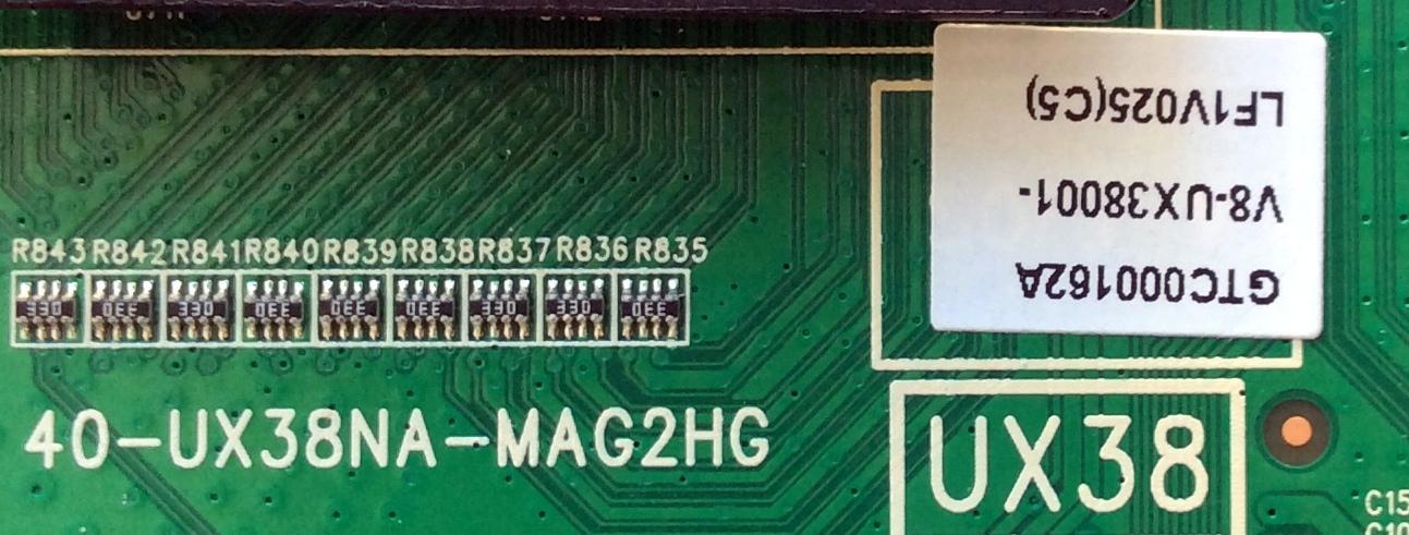 MAIN / TCL V8-UX38001-LF1V025 (C5) / GTC000162A / 40-UX38NA-MAG2HG / V8-UX38001-LF1V025 / MODELO 55FS3750 - Imagen 3