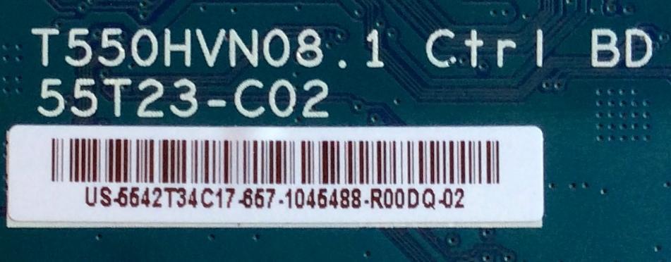 T-CON / LG 55.42T34.C17 / T550HVN08.1 CTRL BD / 55T23-C02 / 5542T34C17 / MODELO 42LF5600-UB BUSDLJM / 42LF5600-UB AUSDLJM / 42LF5800-UA BUSDLJM / 42LF5800-UA AUSDLJM / E425 / PANEL NC420DUN-VUBP5	 - Imagen 2
