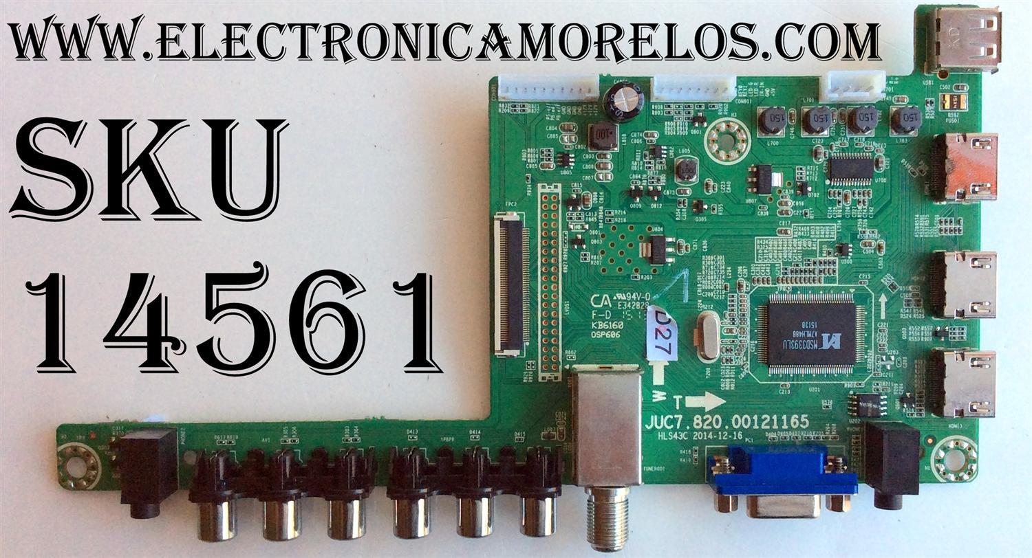 MAIN / HITACHI 999J5C / JUC7.820.00121165 / E342828 / PANEL C500F14-E5-A (G8) / MODELO LE50A6R9 