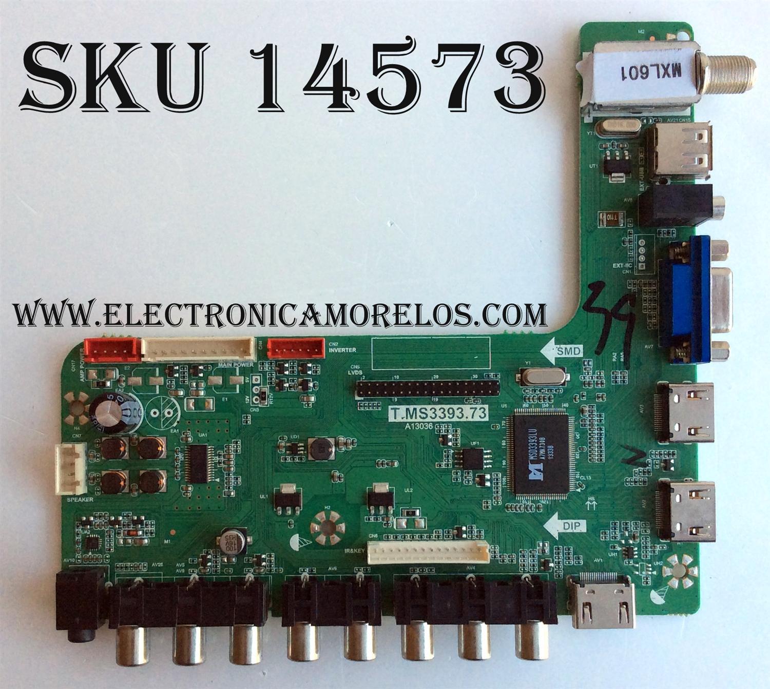 MAIN / HAIER SMT131150 / DH1TKJM0000M V.1 / T.MS3393.73 / PANEL TC650FPE1 / MODELO 65D3550