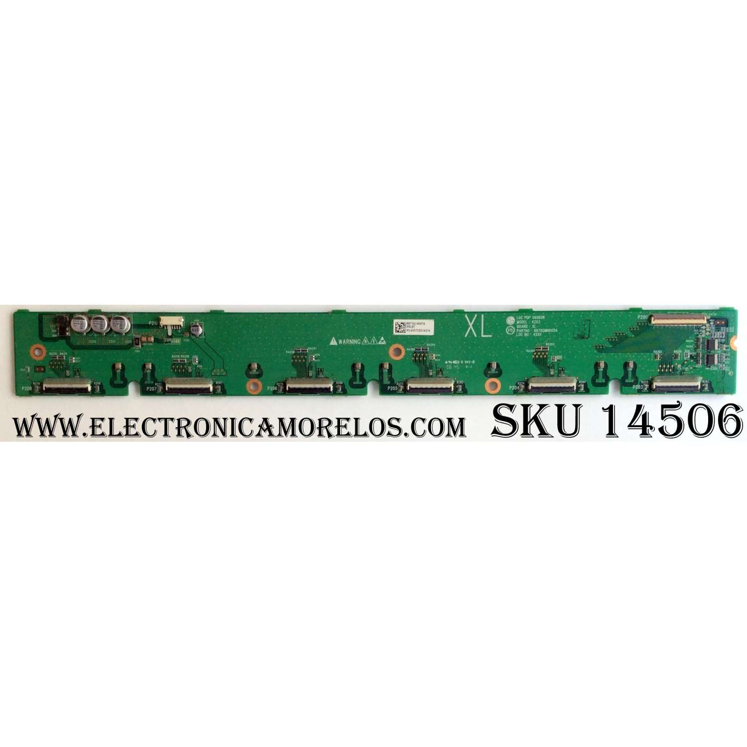 BUFFER / VIZIO 6871QLH067A / 6870QMH005A / 6870QMH105A / MODELO / PANEL PDP42X3XXXX