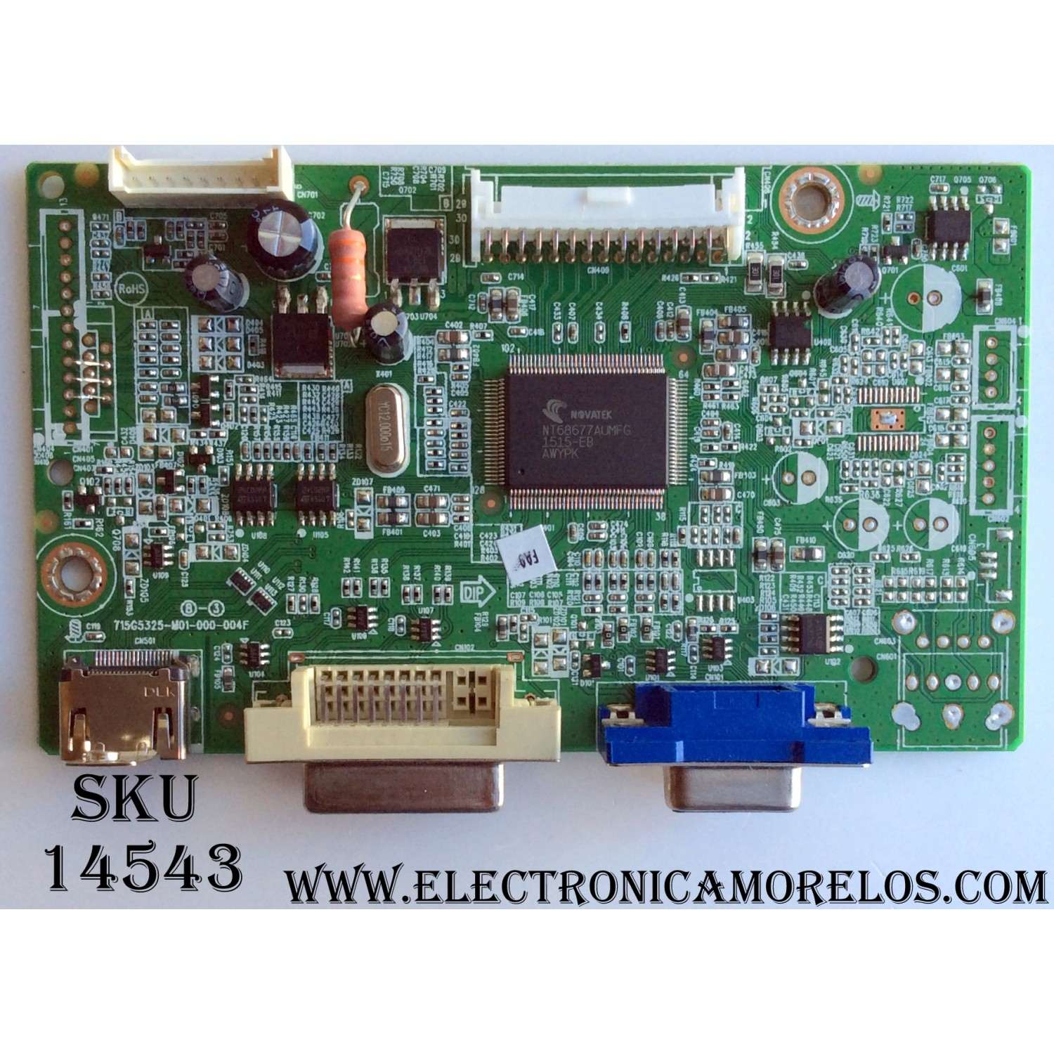 MAIN DE MONITOR / ACER GQFCB0BA01 / GQFCB0BA013000Q / 715G5325-M01-000-004F / DNZAFQH  V0.03 / MODELO KA270H  MMT3QAA001 / ID:52503237542 / Q40G024N-786-06A
